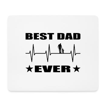 Papa - Mousepad (Querformat) - Weiß - Vorne