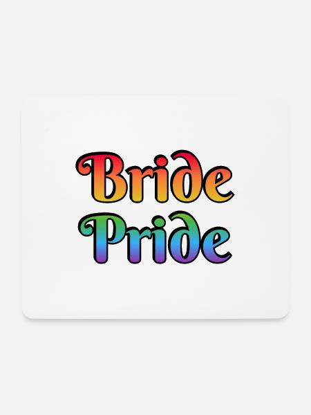 Braut Pride Lesbische Hochzeit - Mousepad (Querformat) - Weiß