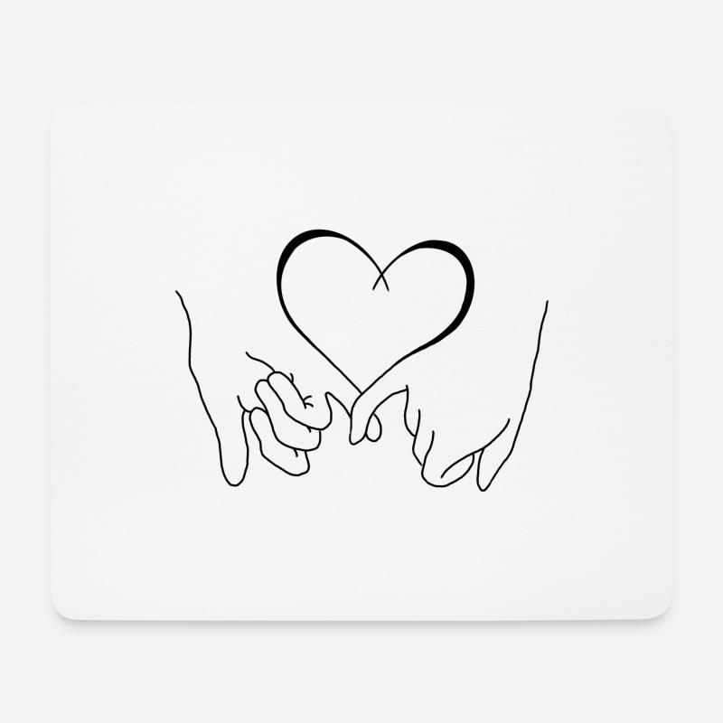 Best Friends - Mousepad (Querformat) - Weiß