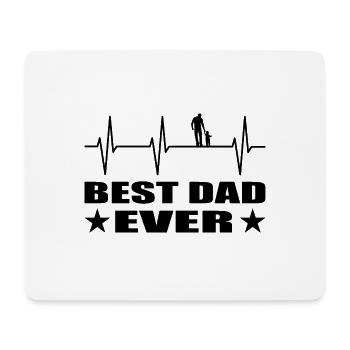 Papa - Mousepad (Querformat) - Weiß - Vorne