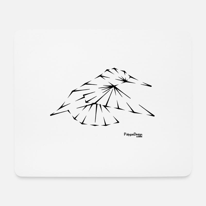 Vogel geometrisch Streetwear minimal urban style - Mousepad (Querformat) - Weiß