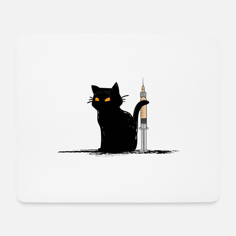 Krankenschwester-Katze Medizin nurse Pflededienst - Mousepad (Querformat) - Weiß