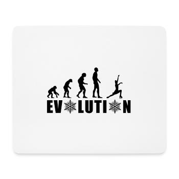 EVOLUTION PATINAGE ARTISTIQUE HIVER NEIGE - Tapis de souris (format paysage) - blanc - Devant