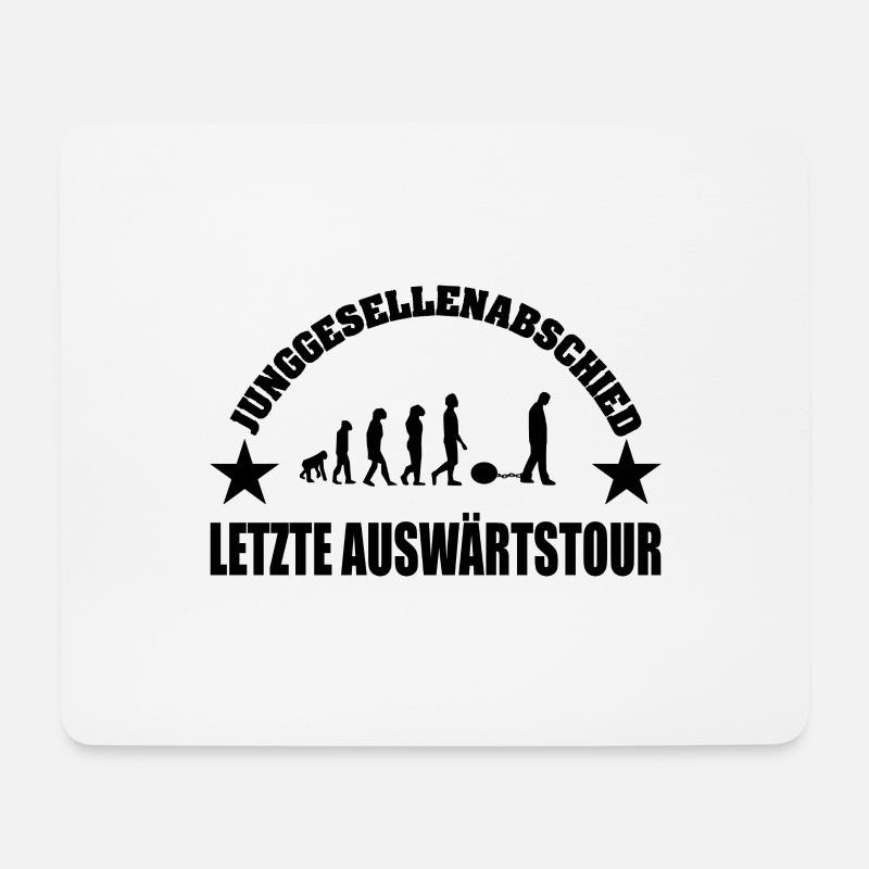 Junggesellenabschied - Mousepad (Querformat) - Weiß