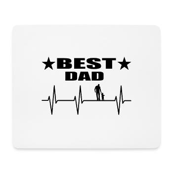 Papa - Mousepad (Querformat) - Weiß - Vorne
