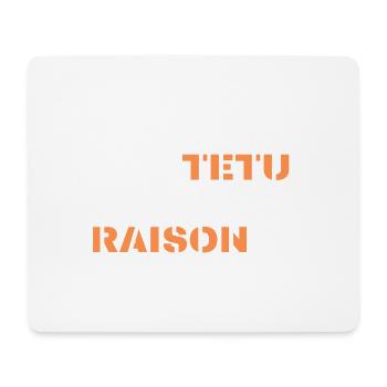 je ne suis pas têtu j'ai simplement raison - Tapis de souris (format paysage) - blanc - Devant