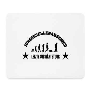 Junggesellenabschied - Mousepad (Querformat) - Weiß - Vorne