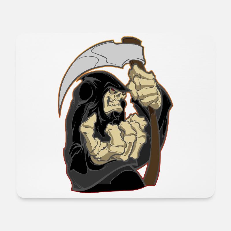 Der Sensenmann - The Reaper - Mousepad (Querformat) - Weiß