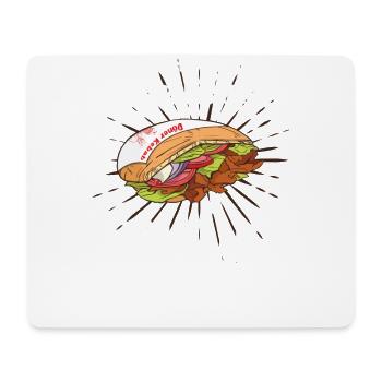 Ja ich rieche nach Knoblauch - Mousepad (Querformat) - Weiß - Vorne