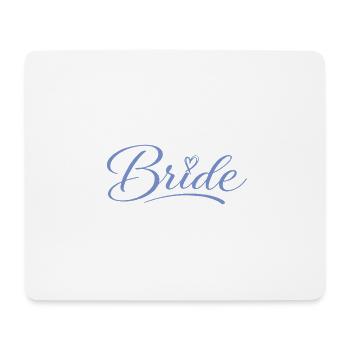 Mariée - Tapis de souris (format paysage) - blanc - Devant