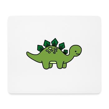 Dino Child Stegosaurus - Mouse Pad (horizontal) - white - Front