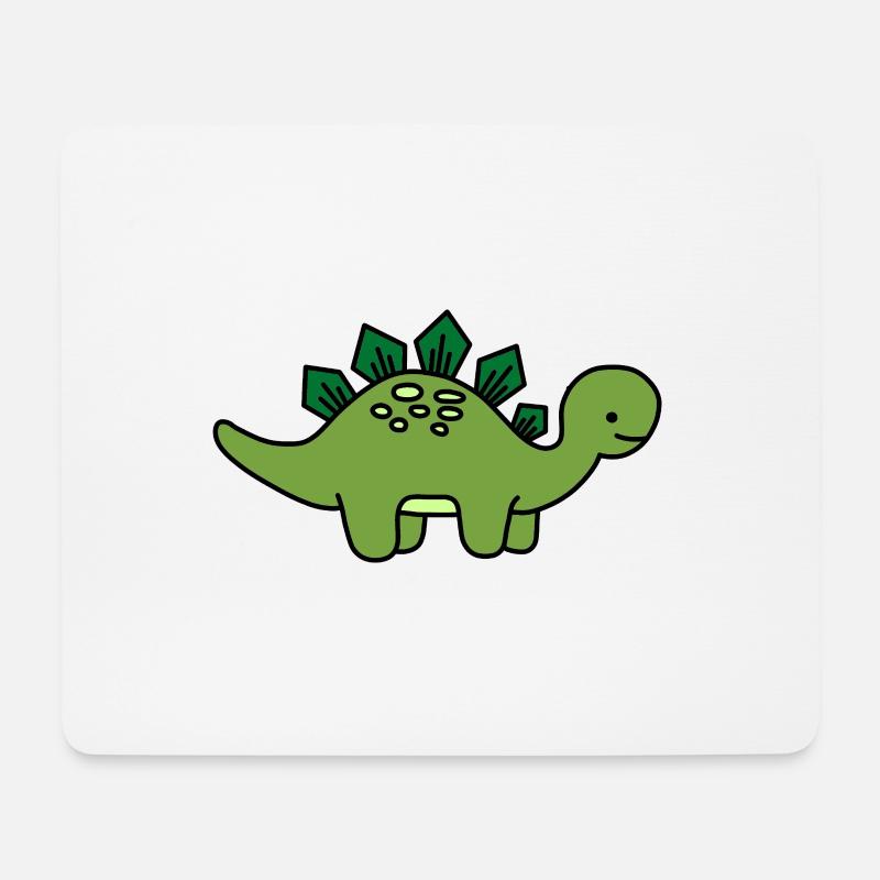 Dino Kind Stegosaurus - Mousepad (Querformat) - Weiß