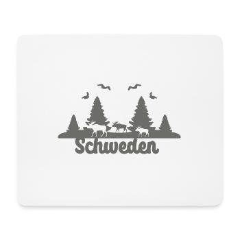 elch, suède, nature, été, norvège, skyline, - Tapis de souris (format paysage) - blanc - Devant