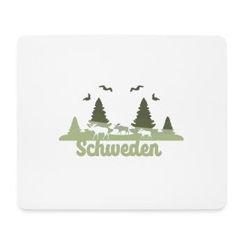 schweden mint, sommer, landschaft, skyline,natur, - Mousepad (Querformat) - Weiß - Vorne