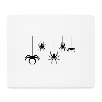 spinnen,hängende spinnen,spinne - Mousepad (Querformat) - Weiß - Vorne