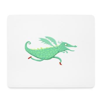 dragon Racing - Tapis de souris (format paysage) - blanc - Devant
