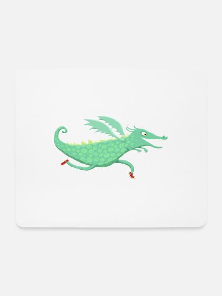 Dragon racing - Mouse Pad (horizontal) - white