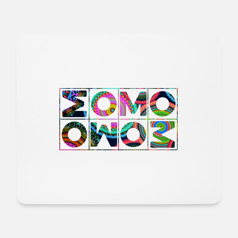 OM Mantra Mandala - Mouse Pad (horizontal) - white