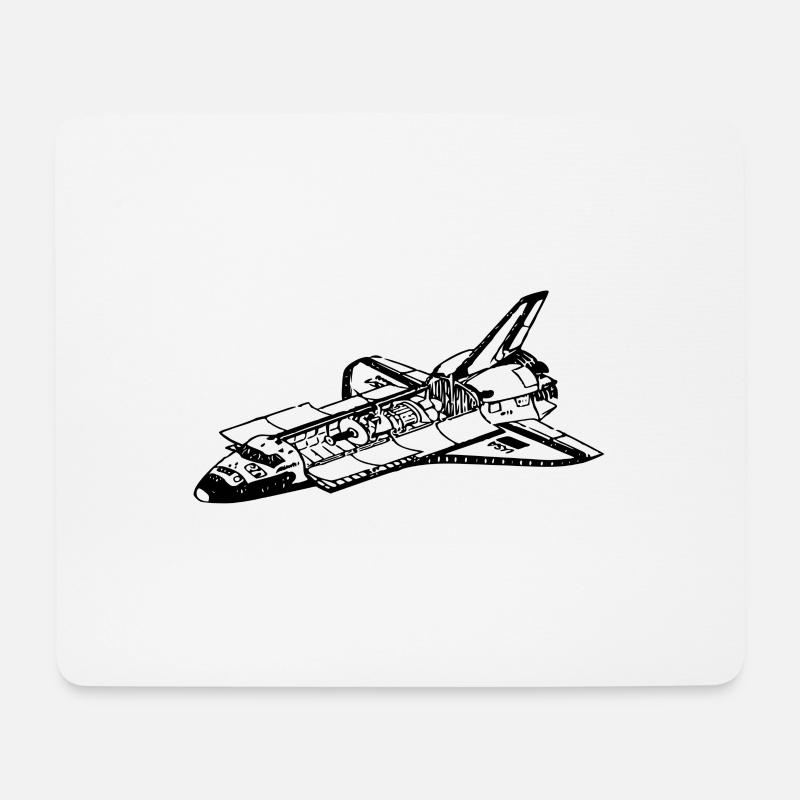Space Shuttle - Mouse Pad (horizontal) - white