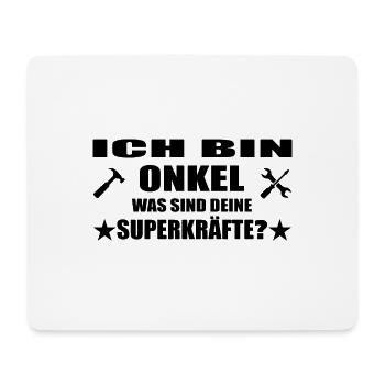 Onkel - Mousepad (Querformat) - Weiß - Vorne