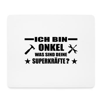Onkel - Mousepad (Querformat) - Weiß - Vorne
