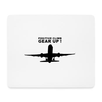 Positive Climb Gear Up - Tapis de souris (format paysage) - blanc - Devant