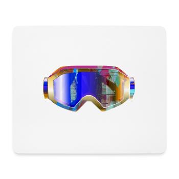 Ski Goggles,Skiing,Ski,Snowboard,Graffiti - Mouse Pad (horizontal) - white - Front