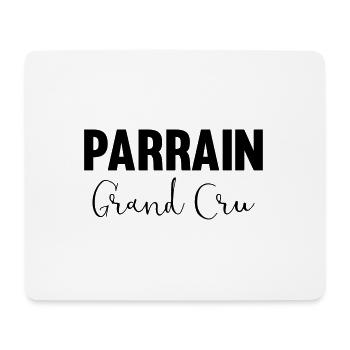 Parrain grand cru - Tapis de souris (format paysage) - blanc - Devant