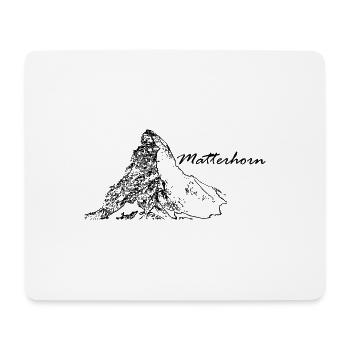 Matterhorn Berg Schweiz Zermatt - Mousepad (Querformat) - Weiß - Vorne