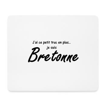 Je suis Bretonne - Tapis de souris (format paysage) - blanc - Devant
