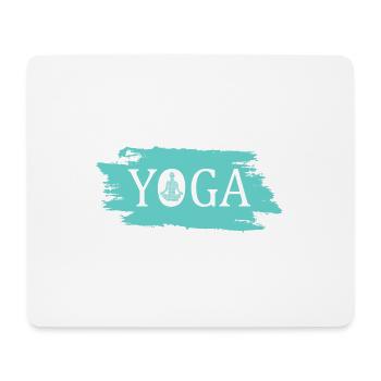 Yoga Meditation Namaste - Mousepad (Querformat) - Weiß - Vorne