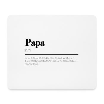 Définition papa humoristique cadeau - Tapis de souris (format paysage) - blanc - Devant