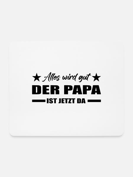 Papa - Mousepad (Querformat) - Weiß