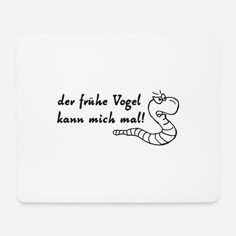 the early bird - Mouse Pad (horizontal) - white