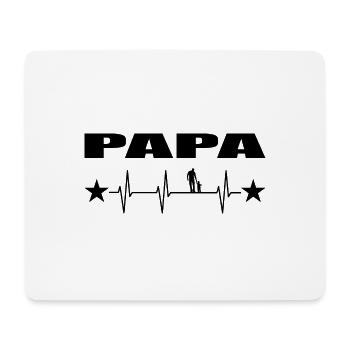 Papa - Mousepad (Querformat) - Weiß - Vorne