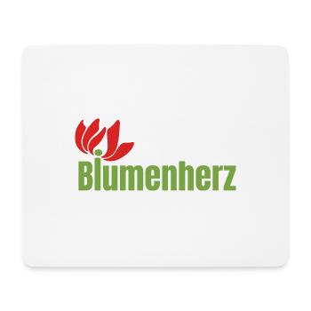 Final Logo Blumen - Mousepad (Querformat) - Weiß - Vorne
