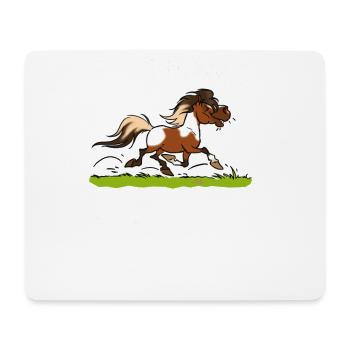 Poney shet pie (texte blanc) - Tapis de souris (format paysage) - blanc - Devant