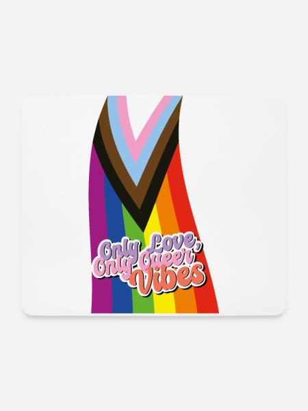 Pride Spectrum: LGBTQIA+ Celebration - Mousepad (Querformat) - Weiß