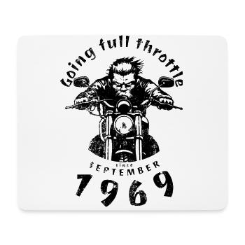 55. Anniversaire Plein régime depuis 09/1969 - Tapis de souris (format paysage) - blanc - Devant