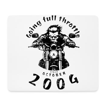 20. Geburtstag Going full throttle since 10/2004 - Mousepad (Querformat) - Weiß - Vorne