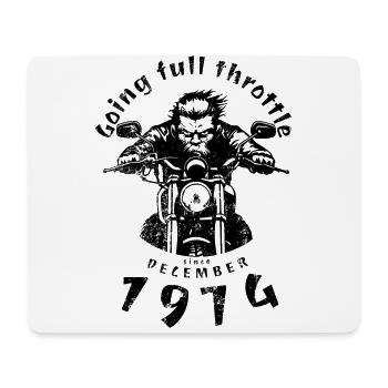 50. Geburtstag Plein régime depuis 12/1974 - Tapis de souris (format paysage) - blanc - Devant