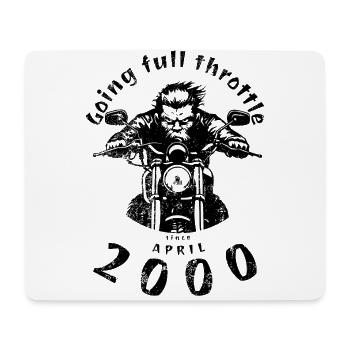 25. Geburtstag Tourne à plein régime depuis 04/2000 - Tapis de souris (format paysage) - blanc - Devant