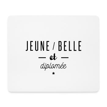 jeune-belle-diplomee - Tapis de souris (format paysage) - blanc - Devant