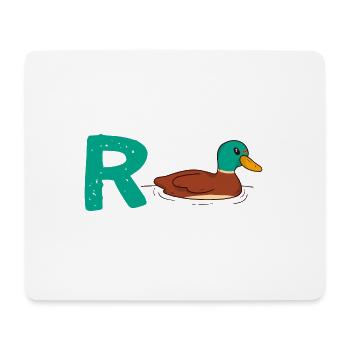 Rente Ente Rentner Pension Fun Ruhestand Arbeit - Mousepad (Querformat) - Weiß - Vorne