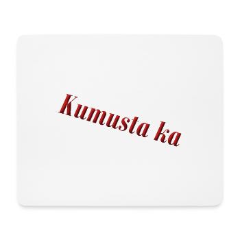 kumusta - Mousepad (Querformat) - Weiß - Vorne