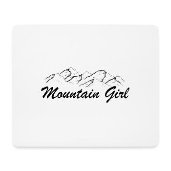 fille de montagne - Tapis de souris (format paysage) - blanc - Devant