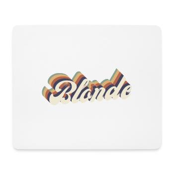 Blonde vintage - Tapis de souris (format paysage) - blanc - Devant