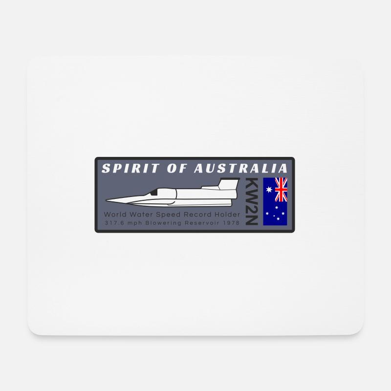 Spirit of Australia - Mousepad (Querformat) - Weiß