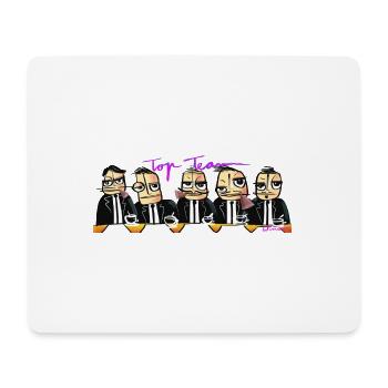 Kaffeebecher - Top Team - Mousepad (Querformat) - Weiß - Vorne