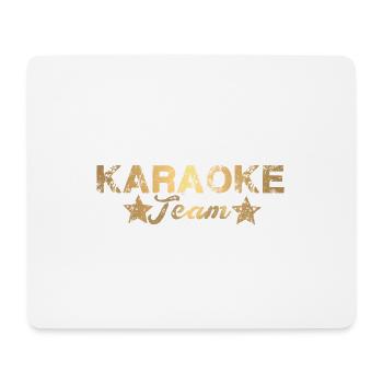 Équipe de karaoké,Karaoké,Star,Star,Star,Gold - Tapis de souris (format paysage) - blanc - Devant